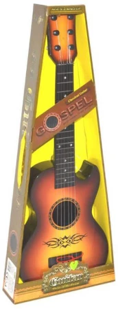 Kytara gospel klasická dětská s trsátkem 59cm 2 druhy v krabici plast