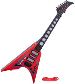 Kytara rocková elektrická 58cm na baterie Světlo Zvuk (hudební nástroje)