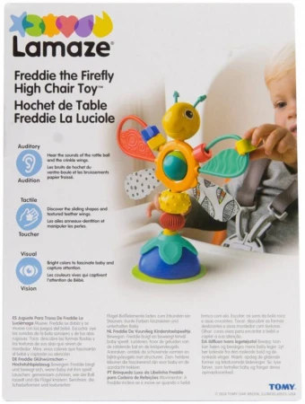 Lamaze Baby světluška Freddie s přísavkou ke stolování pro miminko