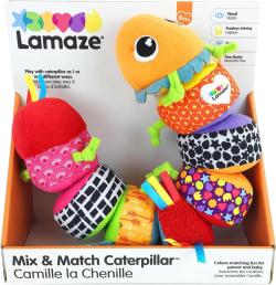 Lamaze Housenka baby spojovací textilní na suchý zip pro miminko