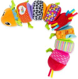 Lamaze Housenka baby spojovací textilní na suchý zip pro miminko