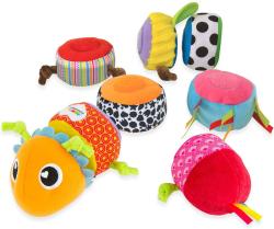 Lamaze Housenka baby spojovací textilní na suchý zip pro miminko
