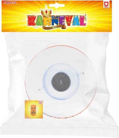 Lampion Halloween dýně oválný 15cm krčený papír na svíčku