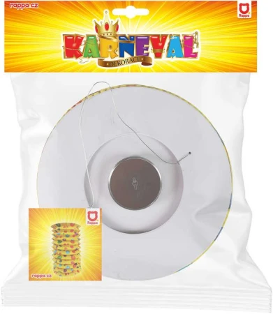 Lampion válec žlutý Balónky 15cm na čajovou svíčku v sáčku