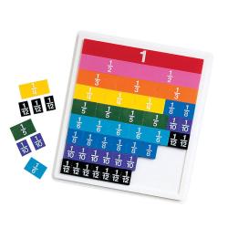 Learning Resources Duhové zlomkové dlaždice se zásobníkem LER 0615