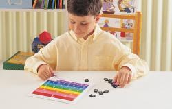 Learning Resources Duhové zlomkové dlaždice se zásobníkem LER 0615