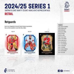 LEGENDARY CARDS ČESKÝ HOKEJ 2024-25 Sběratelské hokejové karty 6ks