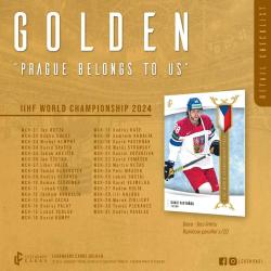 LEGENDARY CARDS Golden Prague 2024 sběratelské hokejové karty set 6ks