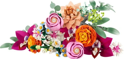 Lego BOTANICALS Krásná kytice růžových květin 10342 (stavebnice)