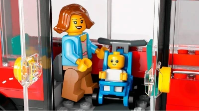 Lego CITY Červený dvoupodlažní vyhlídkový autobus 60407 (stavebnice)