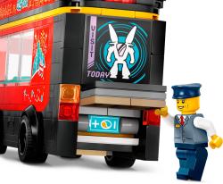 Lego CITY Červený dvoupodlažní vyhlídkový autobus 60407 (stavebnice)