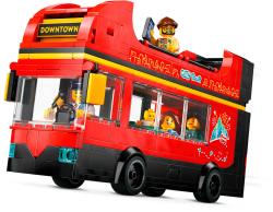 Lego CITY Červený dvoupodlažní vyhlídkový autobus 60407 (stavebnice)