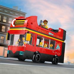 Lego CITY Červený dvoupodlažní vyhlídkový autobus 60407 (stavebnice)