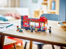 Lego CITY Červený dvoupodlažní vyhlídkový autobus 60407 (stavebnice)