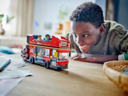 Lego CITY Červený dvoupodlažní vyhlídkový autobus 60407 (stavebnice)