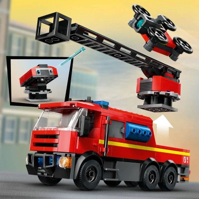 Lego CITY Hasičská stanice s hasičským vozem 60414 (stavebnice)