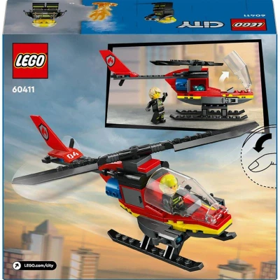 Lego CITY Hasičský záchranný vrtulník 60411 (stavebnice)