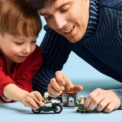 Lego CITY Honička na policejní motorce 60455 (stavebnice)