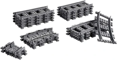 Lego CITY Koleje rovné a zahnuté doplněk k vláčkodráze 60205 (stavebnice)