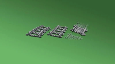 Lego CITY Koleje rovné a zahnuté doplněk k vláčkodráze 60205 (stavebnice)