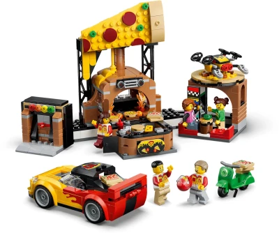 Lego CITY Rozvoz pizzy a vozidla 60496 (stavebnice)
