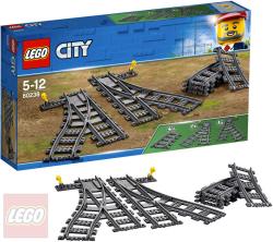 Lego CITY Výhybky a zahnuté koleje doplněk k vláčkodráze 60238 (stavebnice)