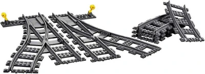 Lego CITY Výhybky a zahnuté koleje doplněk k vláčkodráze 60238 (stavebnice)