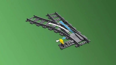 Lego CITY Výhybky a zahnuté koleje doplněk k vláčkodráze 60238 (stavebnice)