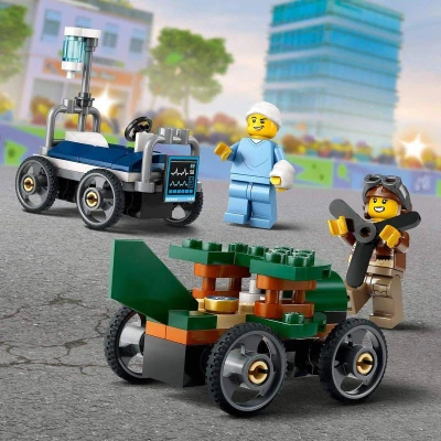 Lego CITY Závodní balíček: Letadlo vs. nemocniční lůžko 60459 (stavebnice)