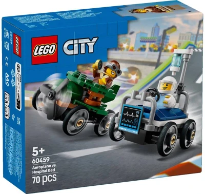 Lego CITY Závodní balíček: Letadlo vs. nemocniční lůžko 60459 (stavebnice) Lego CITY Závodní balíček: Letadlo vs. nemocniční lůžko 60459 (stavebnice)