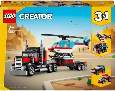 Lego CREATOR Auto náklaďák a helikoptéra 3v1 31146 (stavebnice) Lego CREATOR Auto náklaďák a helikoptéra 3v1 31146 (stavebnice)
