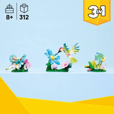 Lego CREATOR Divoká zvířata: Barevný kolibřík 3v1 31384 (stavebnice)