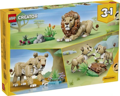 Lego CREATOR Divoká zvířata: Majestátní lev 3v1 31386 (stavebnice)