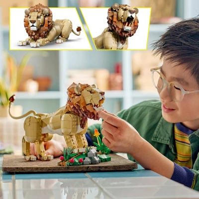 Lego CREATOR Divoká zvířata: Majestátní lev 3v1 31386 (stavebnice)