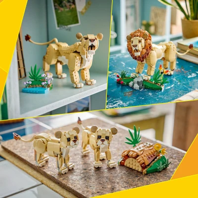 Lego CREATOR Divoká zvířata: Majestátní lev 3v1 31386 (stavebnice)
