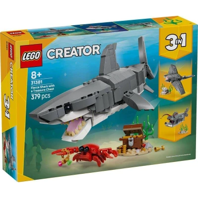 Lego CREATOR Divoký žralok a truhla s pokladem 3v1 31381 (stavebnice)