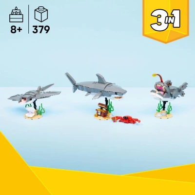 Lego CREATOR Divoký žralok a truhla s pokladem 3v1 31381 (stavebnice)