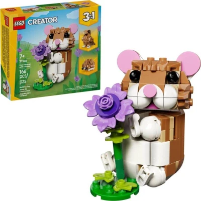 Lego CREATOR Roztomilý křeček s květinou 3v1 31376 (stavebnice) Lego CREATOR Roztomilý křeček s květinou 3v1 31376 (stavebnice)
