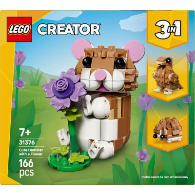 Lego CREATOR Roztomilý škrečok s kvetinou 3v1 31376 (stavebnica)