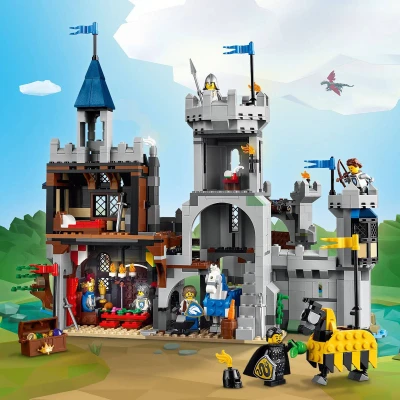 Lego CREATOR Středověký hrad a rytíři na koních 3v1 31168 (stavebnice)