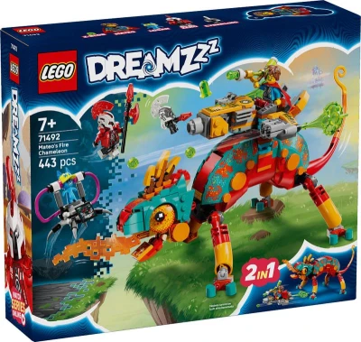 Lego DREAMZZZ Mateo a jeho ohnivý chameleon 2v1 71492 (stavebnica)