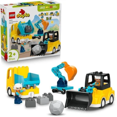 Lego DUPLO Město: Vozidla na stavbě 3v1 10475 (stavebnice) Lego DUPLO Město: Vozidla na stavbě 3v1 10475 (stavebnice)