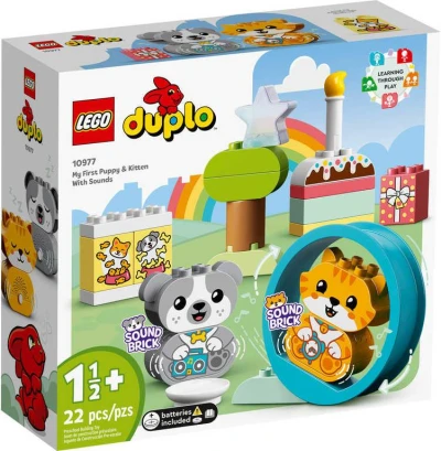 Lego DUPLO Moje první štěňátko a koťátko na baterie Zvuk 10977 (stavebnice) Lego DUPLO Moje první štěňátko a koťátko na baterie Zvuk 10977 (stavebnice)