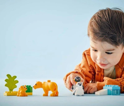 Lego DUPLO Rodinky divokých zvířat: Tučňáci a lvi 10442 (stavebnice)
