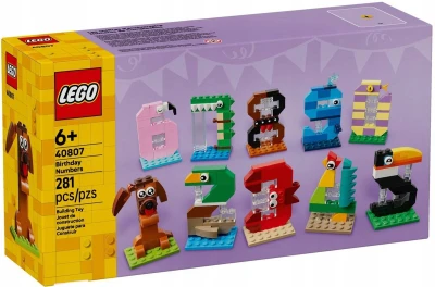Lego ICONIC Narozeninová čísla 40807 (stavebnice)