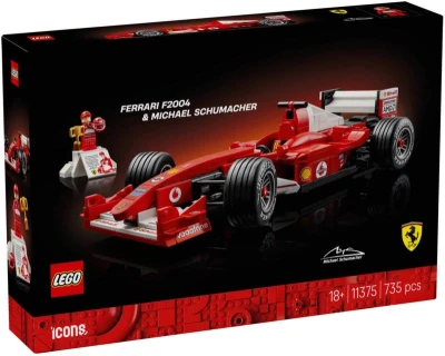 Lego ICONS Auto Ferrari F2004 a Michael Schumacher 11375 (stavebnice)