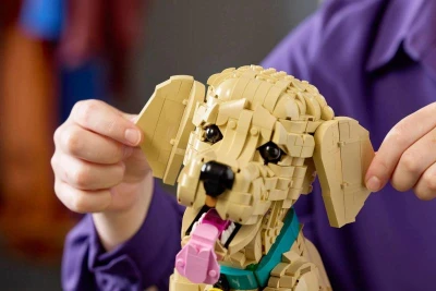 Lego ICONS Štěně zlatého retrívra 11384 (stavebnice)