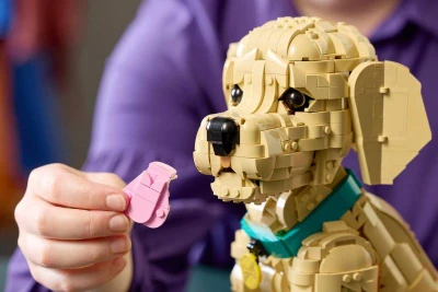 Lego ICONS Štěně zlatého retrívra 11384 (stavebnice)