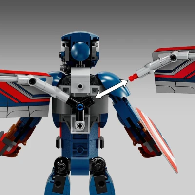 Lego MARVEL Figurka nový Kapitán Amerika 76296 (stavebnice)