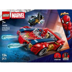 Lego MARVEL Spider-Man a auto vs. venomizovaný Wolverine 76336 (stavebnice)